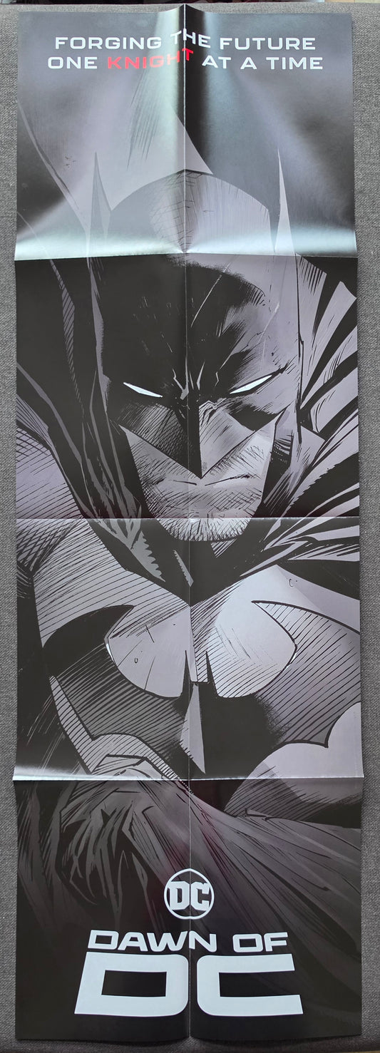 DAWN OF DC BATMAN FOLDED PROMOTIONAL POSTER Shazam DC COMICS