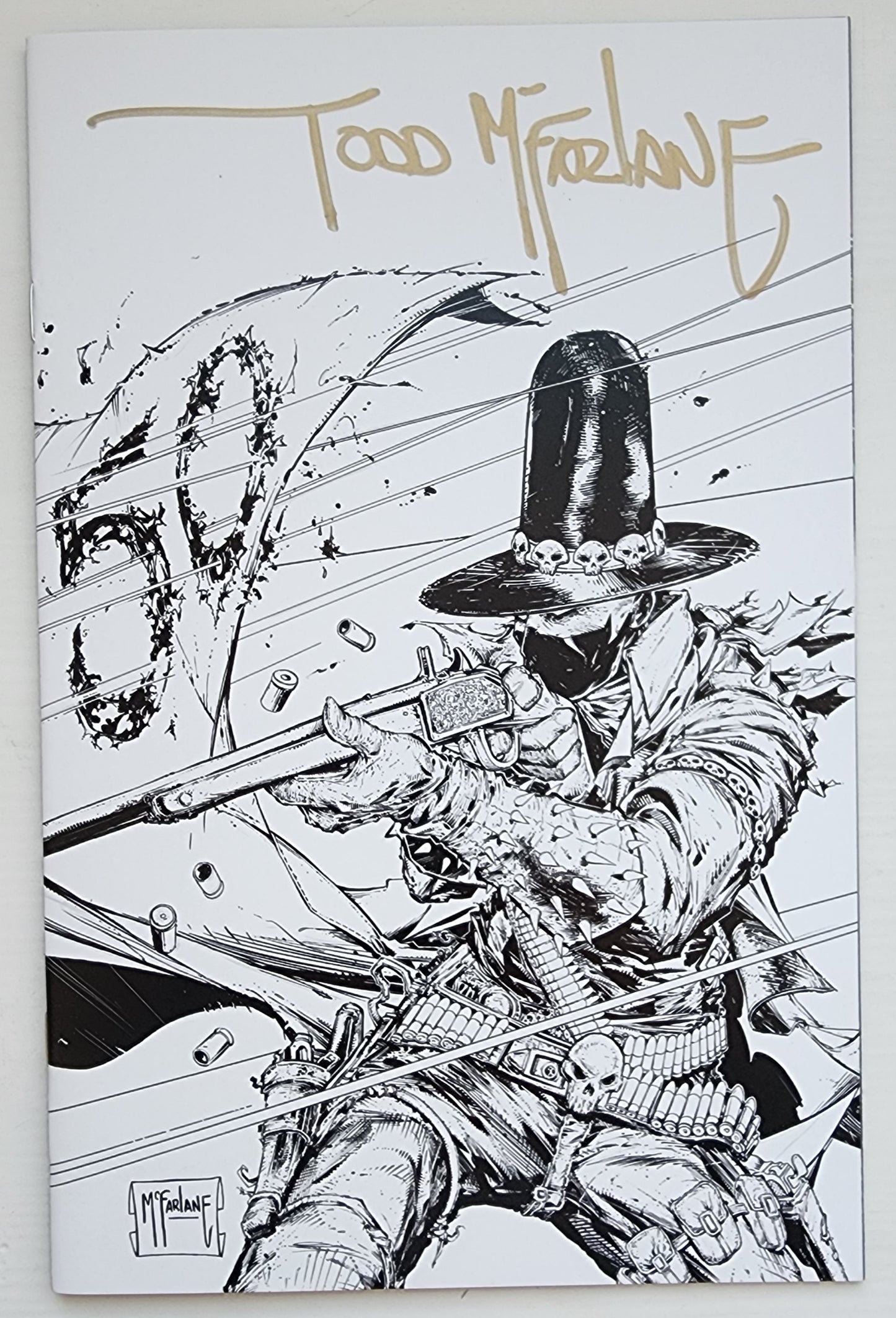 02/11/2026 GUNSLINGER SPAWN #50 1:250 TODD MCFARLANE SIGNED GOLD INK VARIANT [T01] Spawn IMAGE COMICS