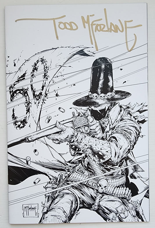 02/11/2026 GUNSLINGER SPAWN #50 1:250 TODD MCFARLANE SIGNED GOLD INK VARIANT [T01] Spawn IMAGE COMICS