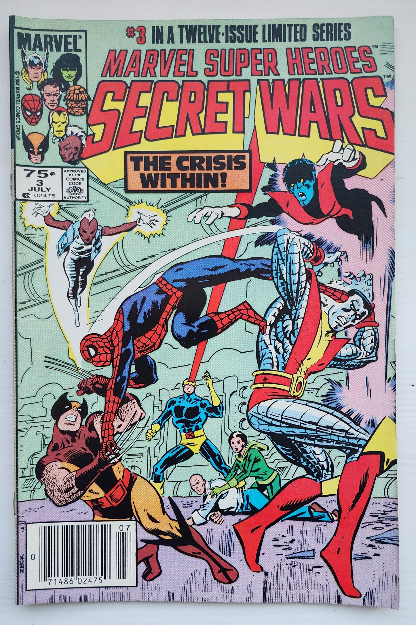 MARVEL SUPER HEROES SECRET WARS #3 NEWSSTAND 1984 [I01] Secret Wars MARVEL COMICS