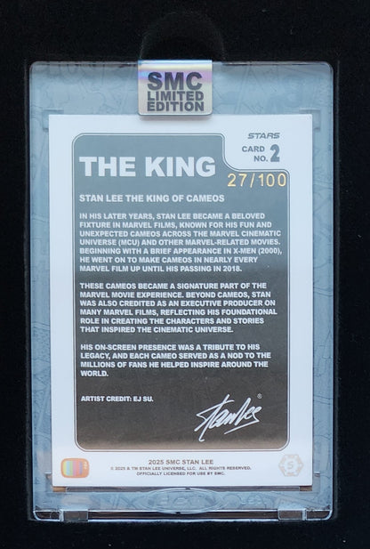 STAN LEE EXCELSIOR! STARS CHASE SATURDAY MORNING CARDS BOX SIGNED & REMARK BY EJ SU 2025 CARDS SATURDAY MORNING CARDS