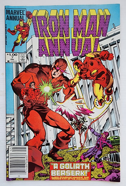 IRON MAN ANNUAL #7 NEWSSTAND 1984 Iron Man MARVEL COMICS
