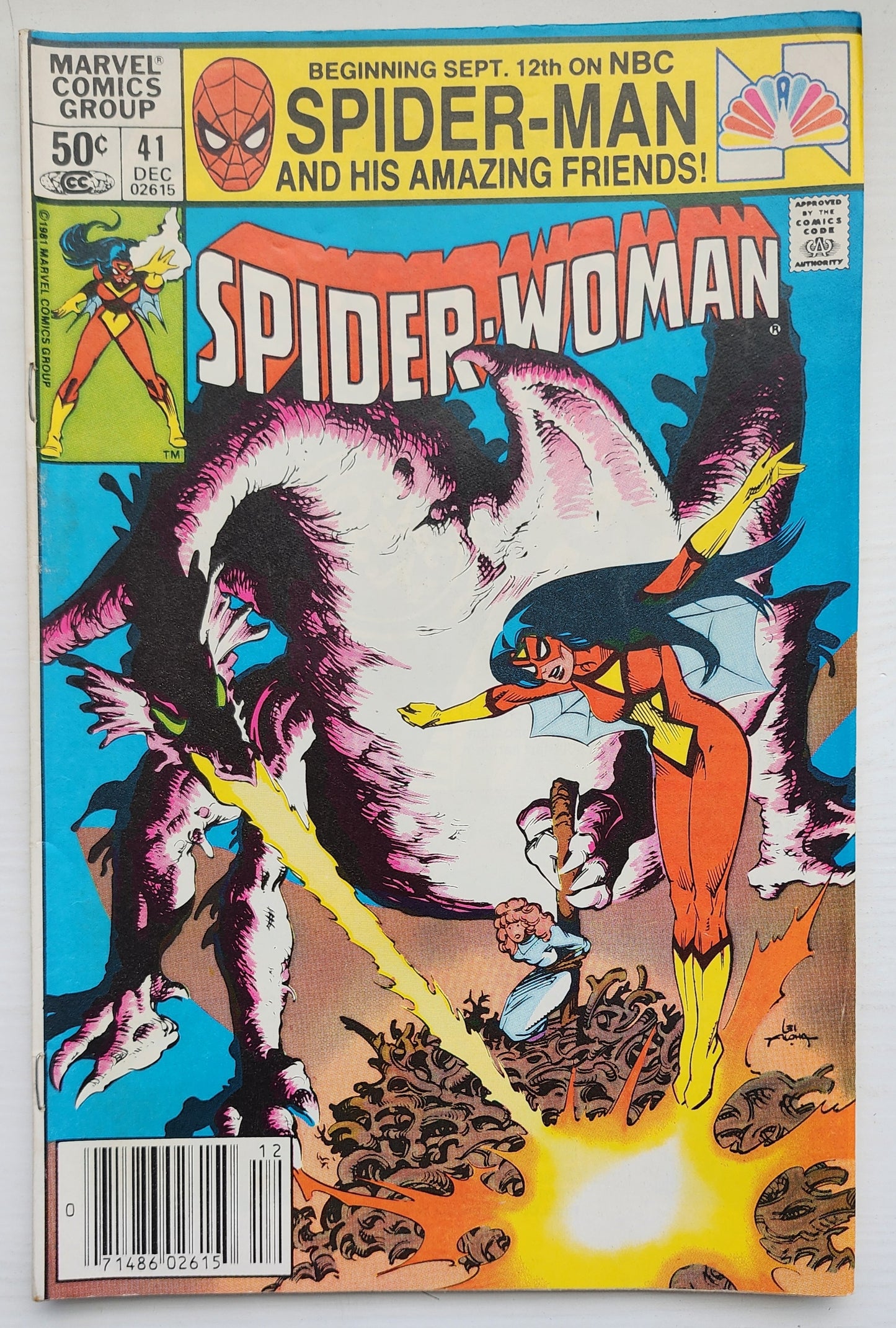 SPIDER-WOMAN #41 NEWSSTAND 1981 Spider-Woman MARVEL COMICS