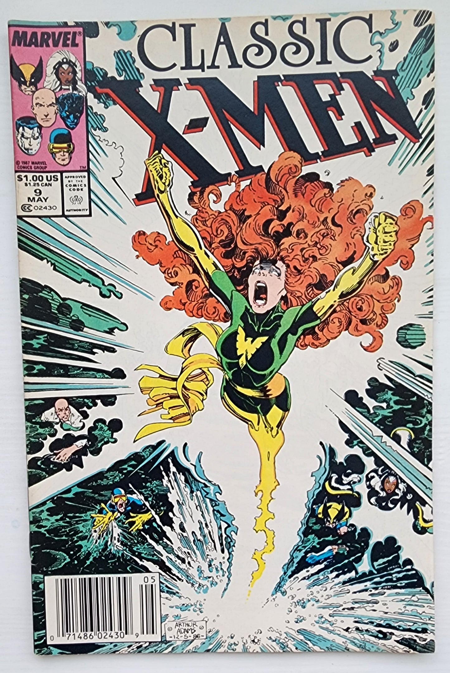 CLASSIC X-MEN #9 NEWSSTAND 1987 Classic X-Men MARVEL COMICS