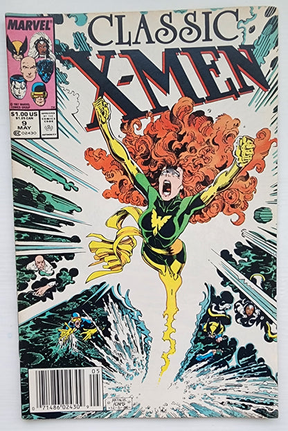 CLASSIC X-MEN #9 NEWSSTAND 1987 Classic X-Men MARVEL COMICS