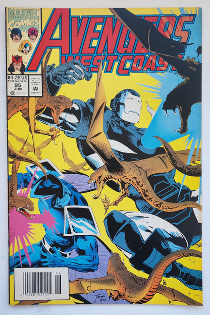 WEST COAST AVENGERS #95 NEWSSTAND 1993 West Coast Avengers MARVEL COMICS