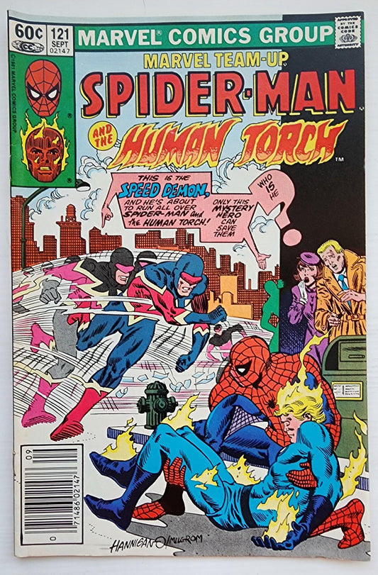 MARVEL TEAM-UP #121 SPIDER-MAN HUMAN TORCH NEWSSTAND 1982 Marvel Team-Up MARVEL COMICS