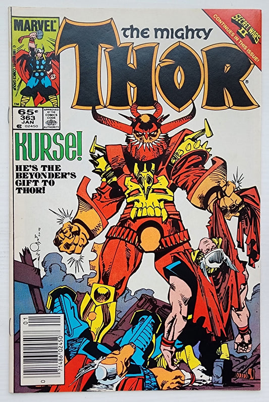THOR #363 NEWSSTAND 1986 Thor MARVEL COMICS
