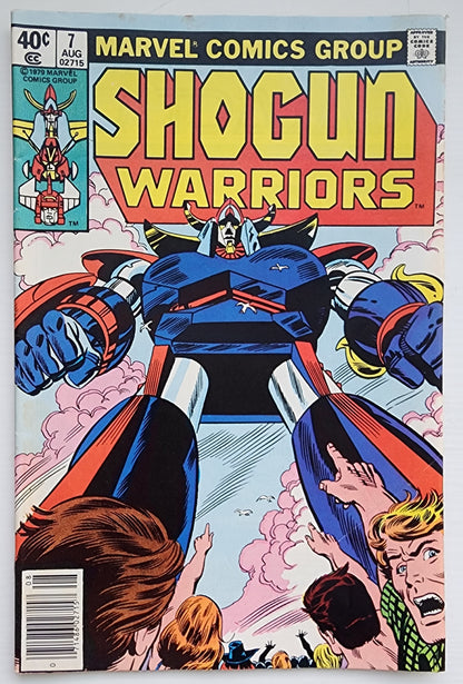 SHOGUN WARRIORS #7 NEWSSTAND 1978 Shogun Warriors MARVEL COMICS