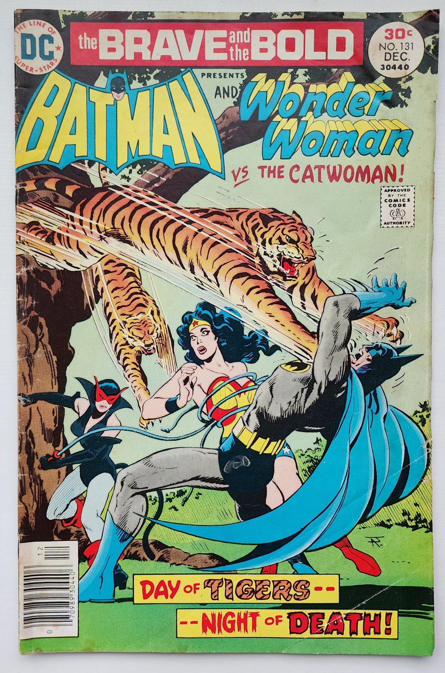 BRAVE AND BOLD #131 BATMAN WONDER WOMAN CATWOMAN NEWSSTAND 1976 Brave and the Bold DC Comics