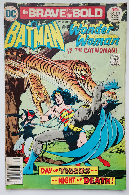 BRAVE AND BOLD #131 BATMAN WONDER WOMAN CATWOMAN NEWSSTAND 1976 Brave and the Bold DC Comics