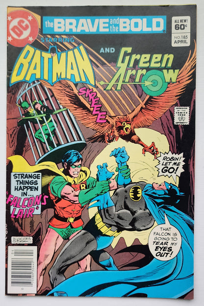 BRAVE AND BOLD #185 BATMAN GREEN ARROW NEWSSTAND 1982 Brave and the Bold DC Comics
