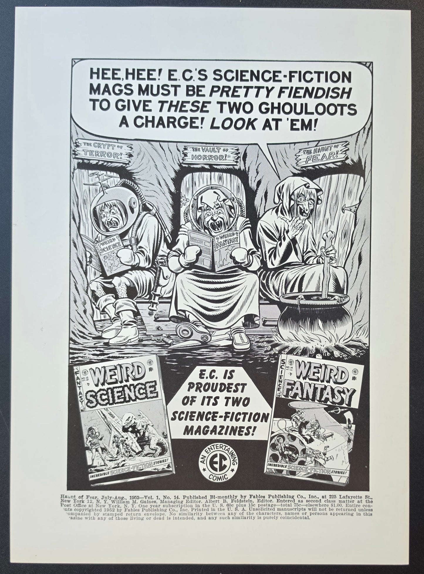 HAUNT OF FEAR #14 PRINT EC Comics EC Comics