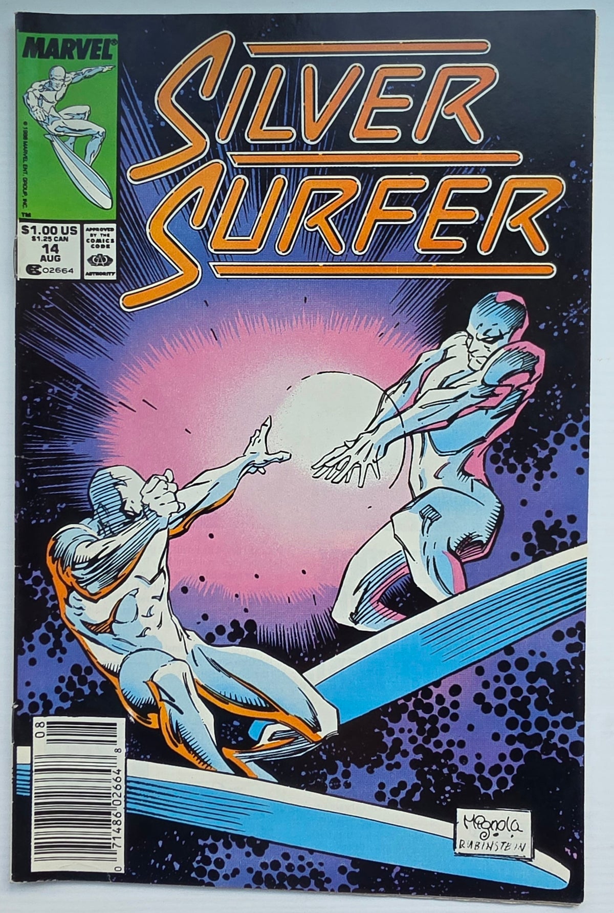 SILVER SURFER #14 1988 NEWSSTAND Silver Surfer MARVEL COMICS