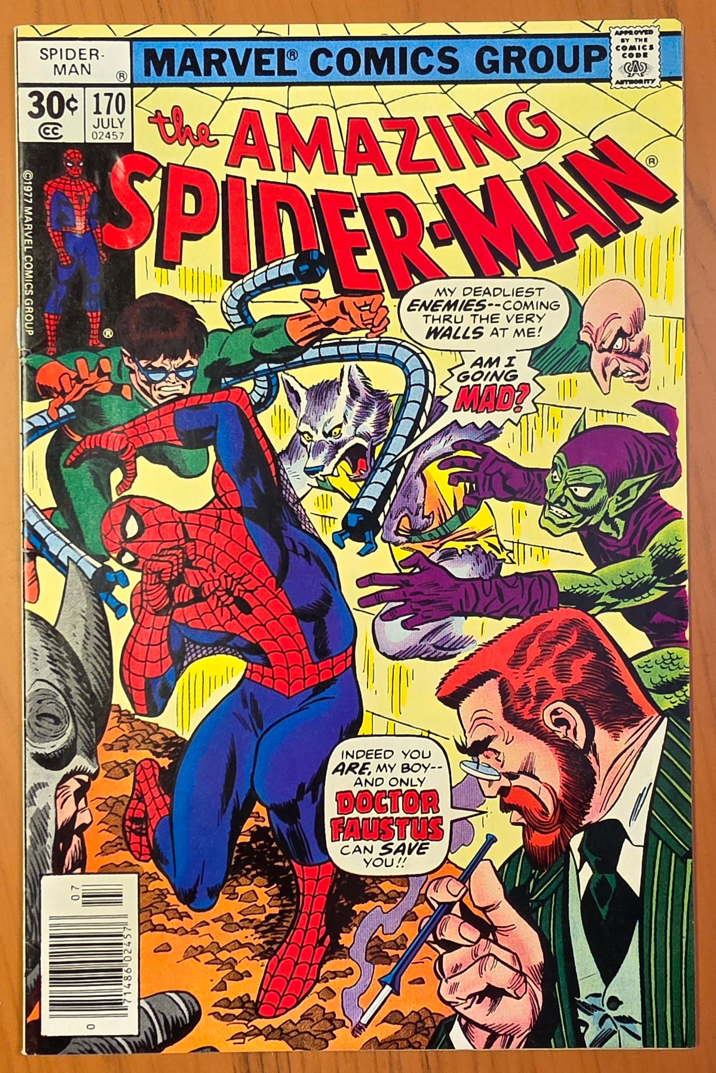 AMAZING SPIDER-MAN #170 1977 [J01] Amazing Spider-Man MARVEL COMICS