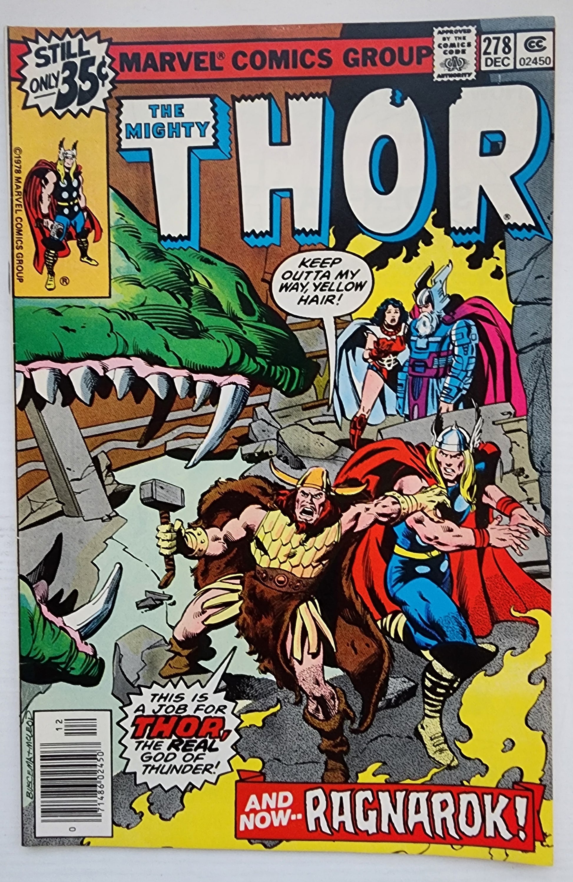 THOR #278 NEWSSTAND 1978 Thor MARVEL COMICS