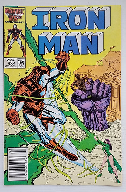 IRON MAN #209 NEWSSTAND 1986 Iron Man MARVEL COMICS