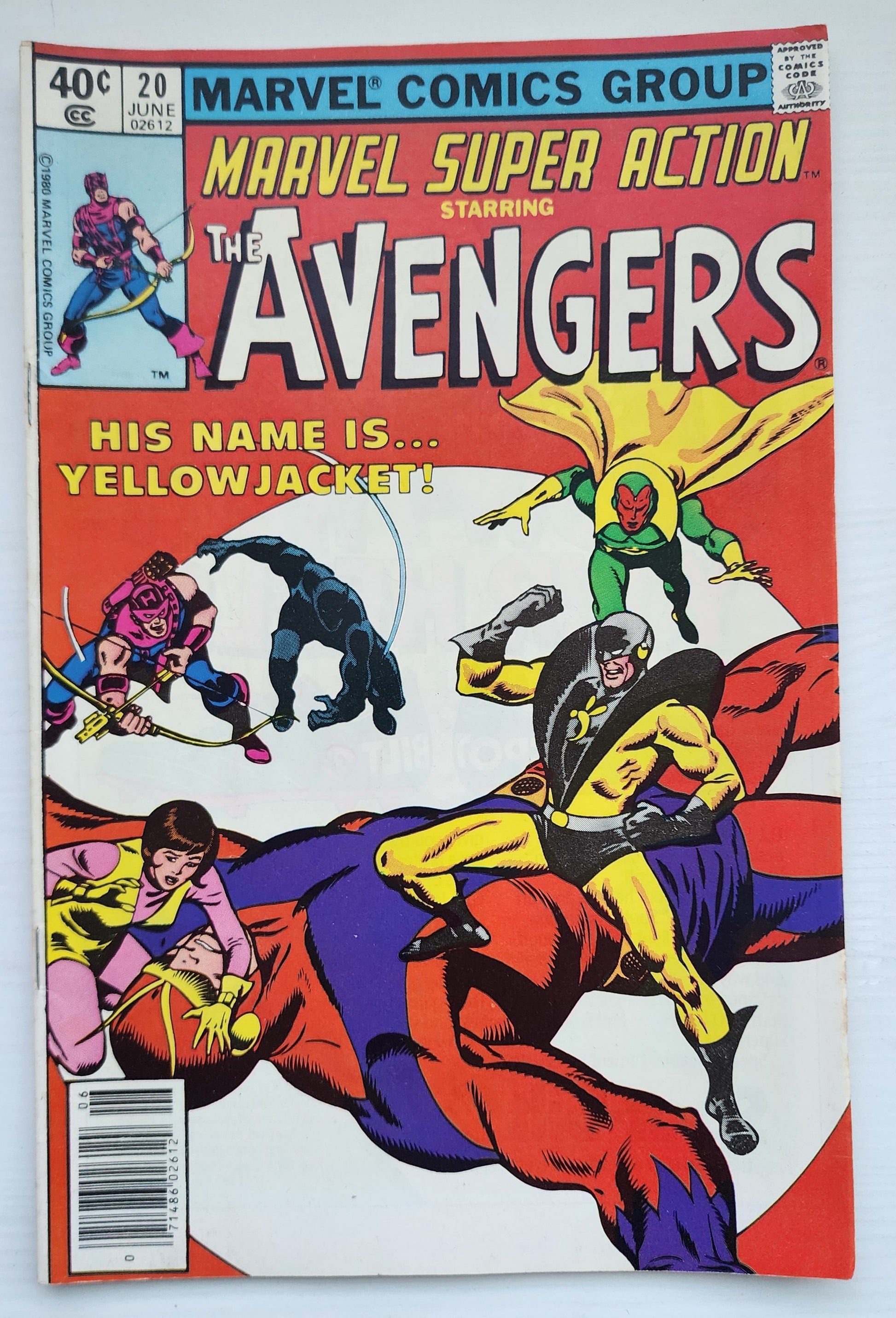 MARVEL SUPER ACTION #20 AVENGERS NEWSSTAND 1980 Marvel Super Action MARVEL COMICS