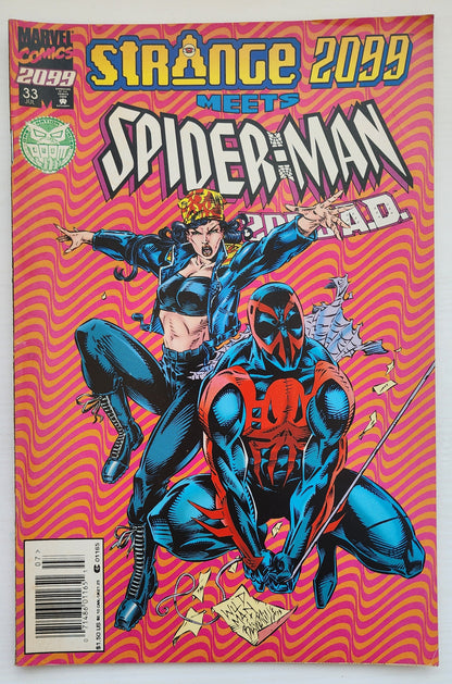 SPIDER-MAN 2099 #33 NEWSSTAND 1995 Spider-Man 2099 MARVEL COMICS