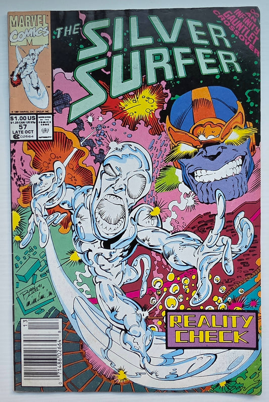 SILVER SURFER #57 1991 NEWSSTAND Silver Surfer MARVEL COMICS