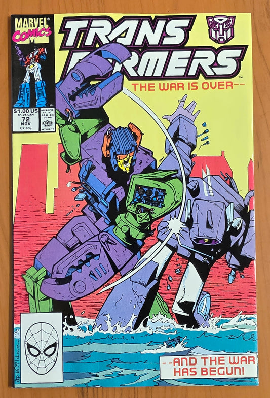 TRANSFORMERS #72 1990 Transformers MARVEL COMICS