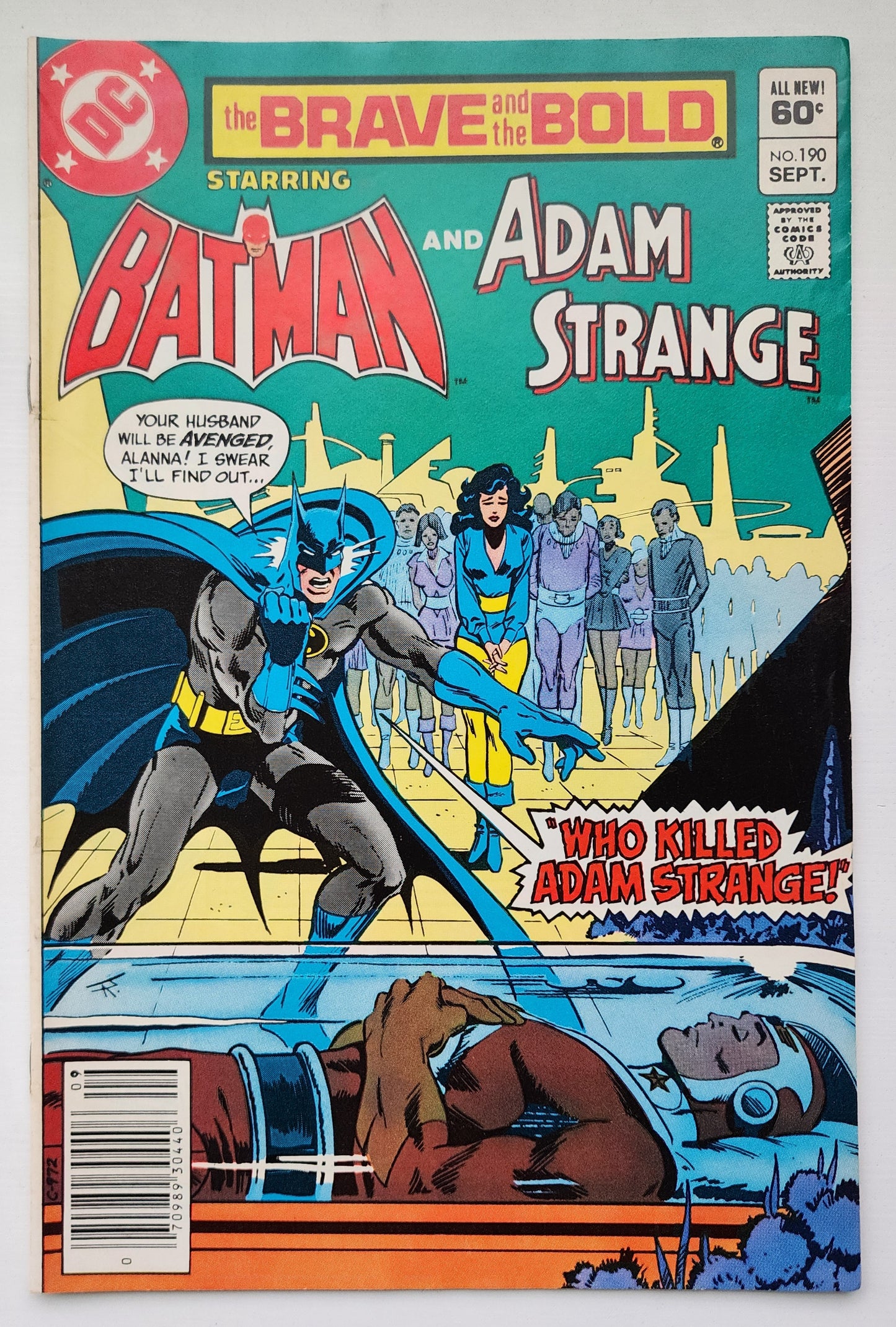 BRAVE AND BOLD #190 BATMAN ADAM STRANGE NEWSSTAND 1982 Brave and the Bold DC Comics