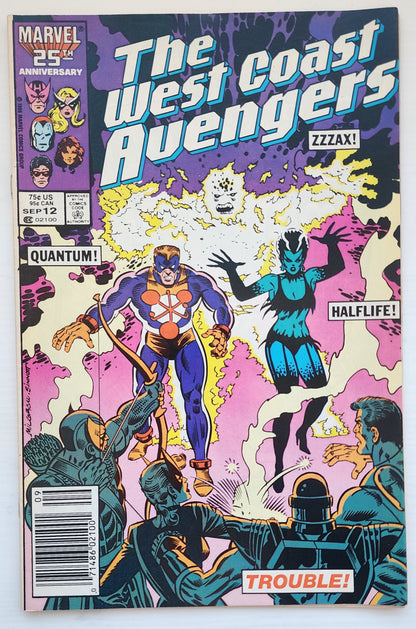 WEST COAST AVENGERS #12 NEWSSTAND 1986 West Coast Avengers MARVEL COMICS