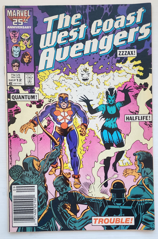 WEST COAST AVENGERS #12 NEWSSTAND 1986 West Coast Avengers MARVEL COMICS