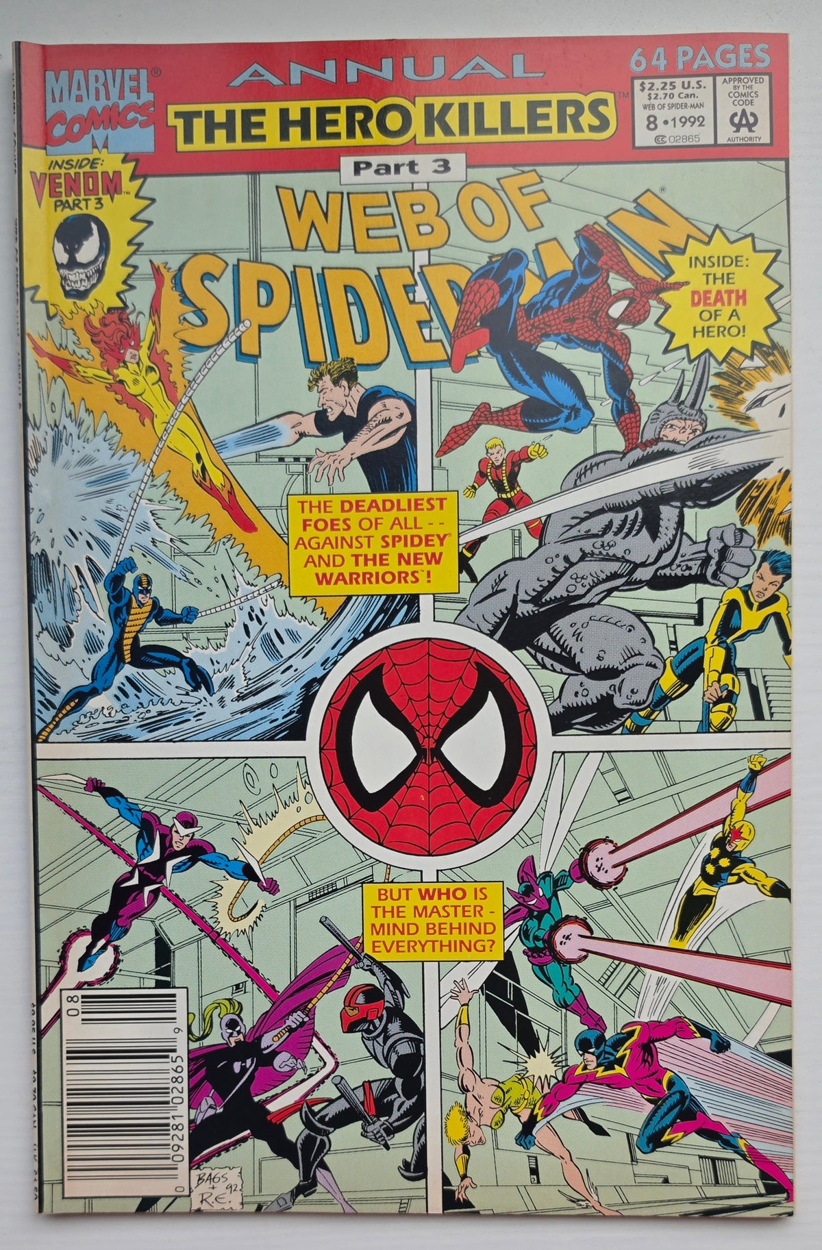 WEB OF SPIDER-MAN ANNUAL #8 1992 NEWSSTAND Spider-Man MARVEL COMICS
