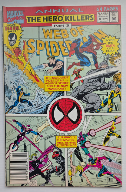 WEB OF SPIDER-MAN ANNUAL #8 1992 NEWSSTAND Spider-Man MARVEL COMICS