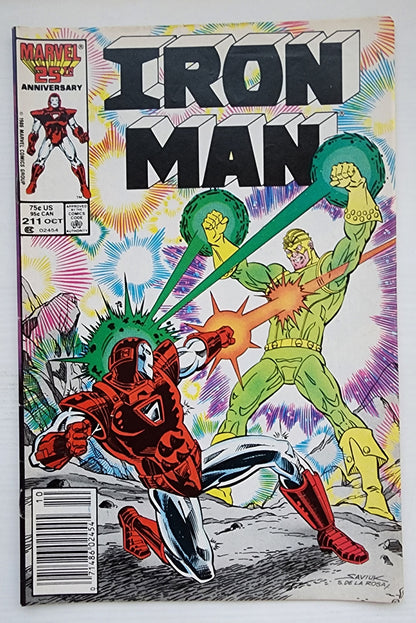 IRON MAN #211 NEWSSTAND 1986 Iron Man MARVEL COMICS