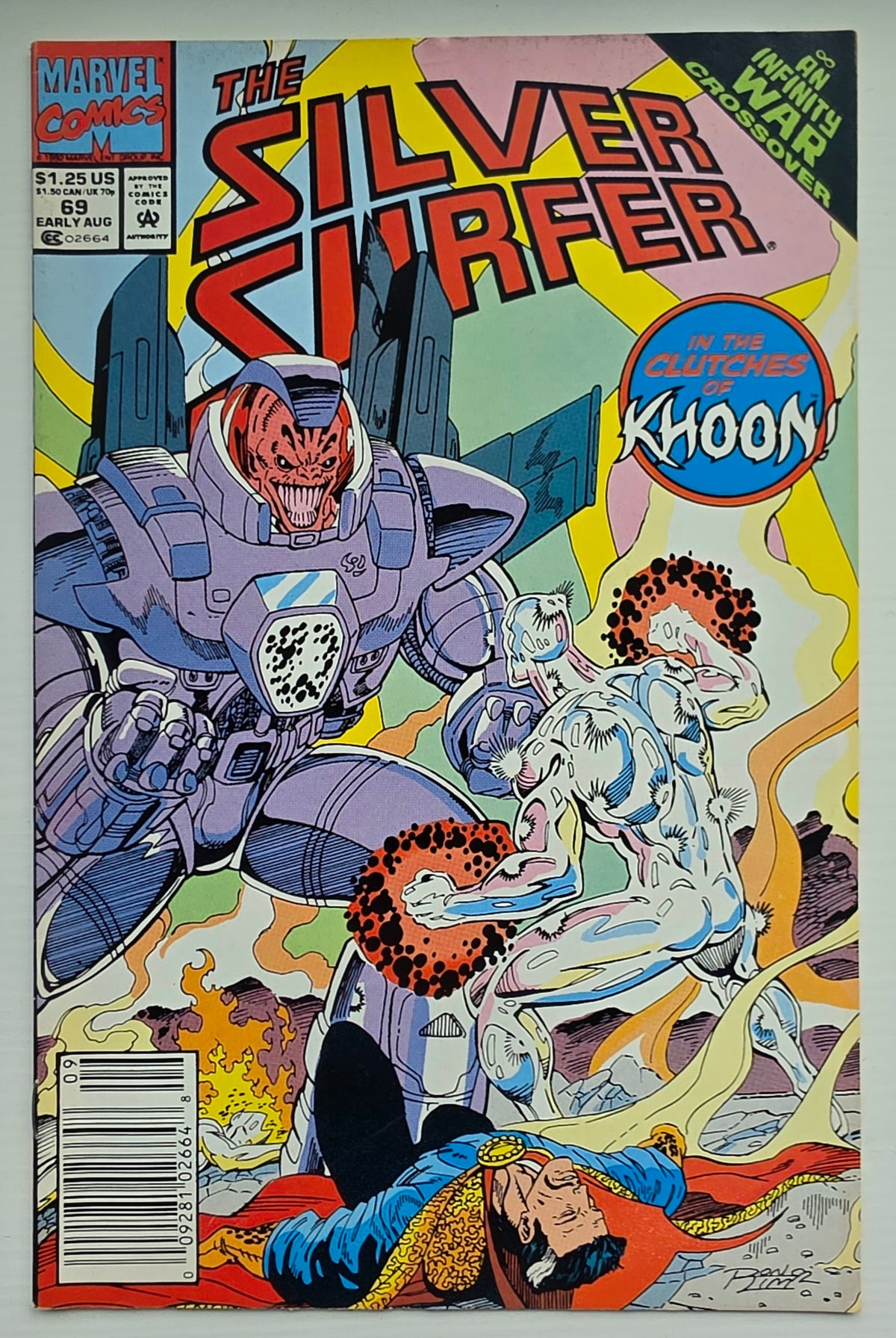 SILVER SURFER #69 1992 NEWSSTAND Silver Surfer MARVEL COMICS