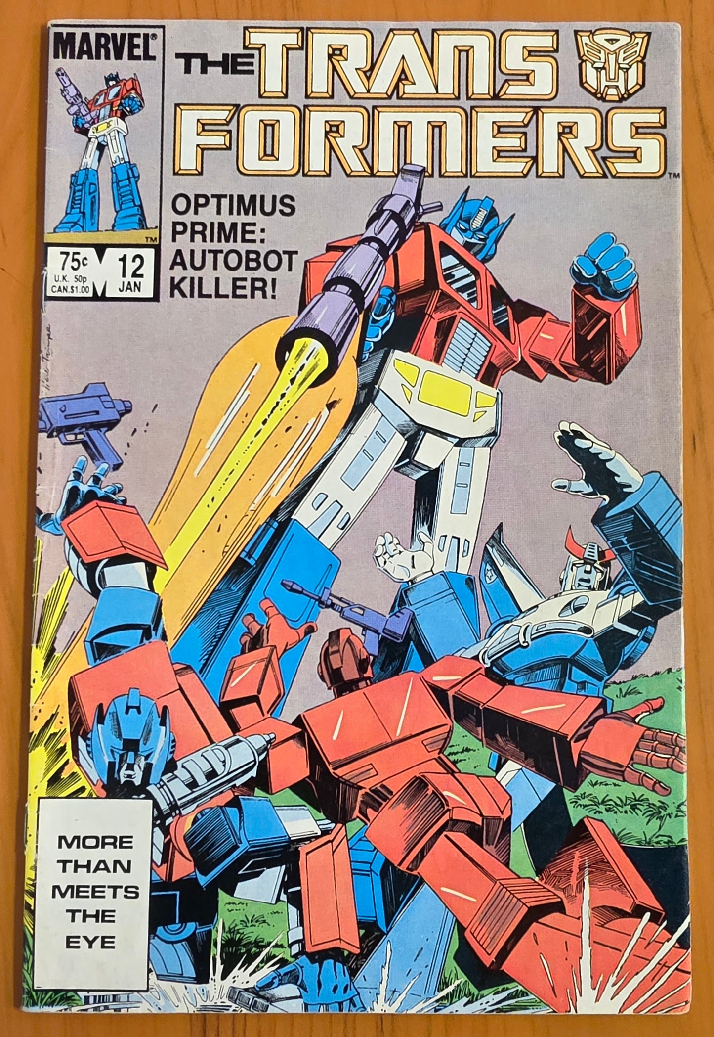 TRANSFORMERS #12 1985 [J01] Transformers MARVEL COMICS