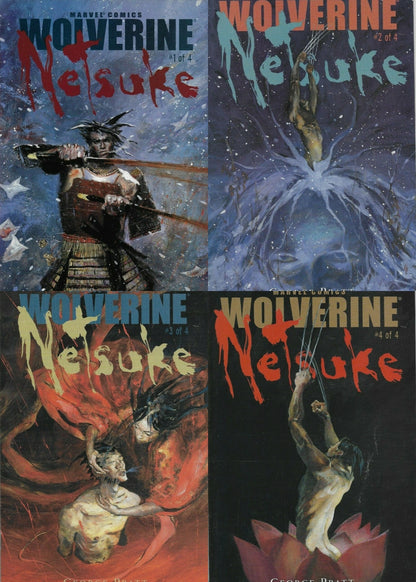 WOLVERINE NETSUKE #1-#4 SET 2002