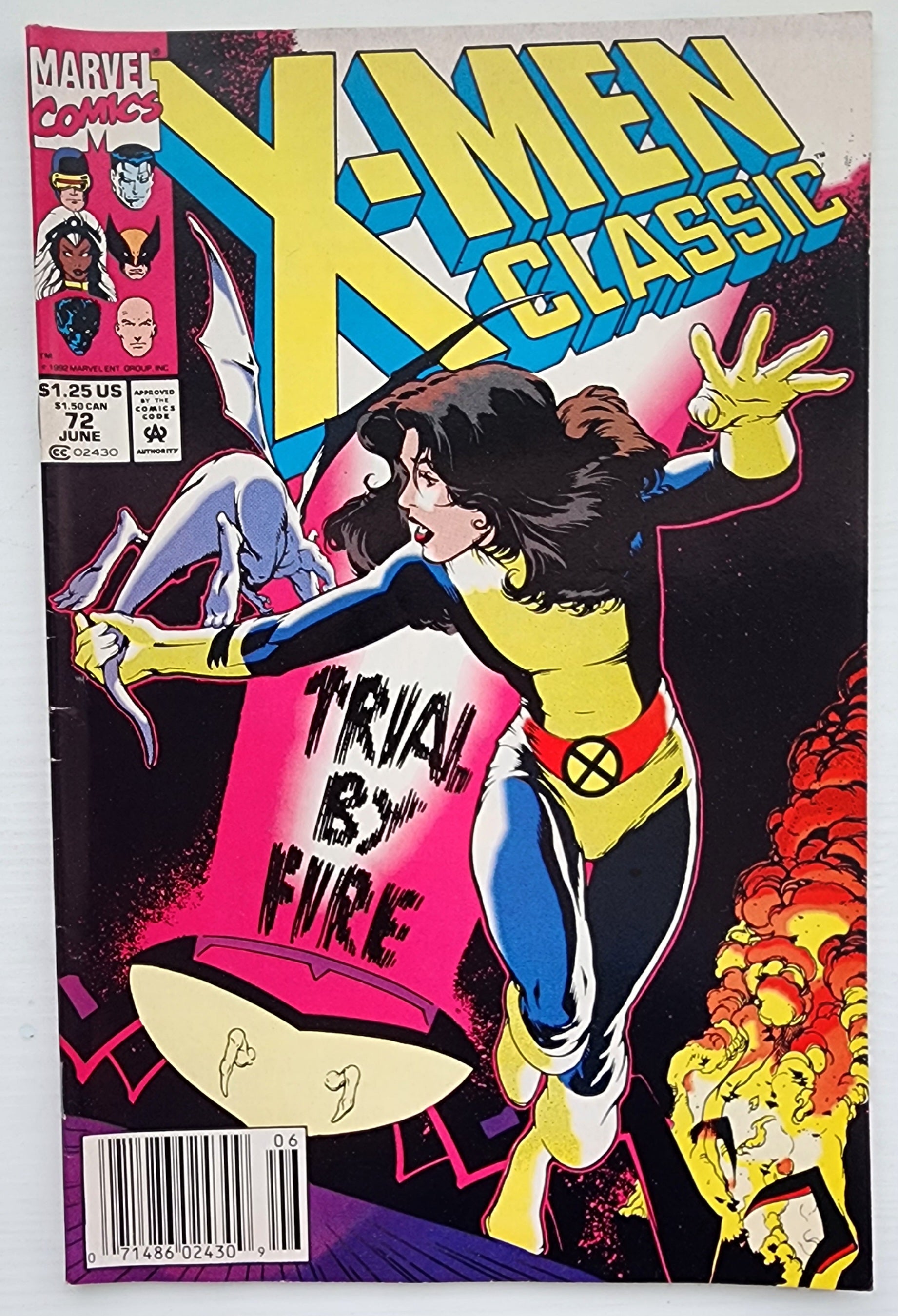 CLASSIC X-MEN #72 NEWSSTAND 1990 Classic X-Men MARVEL COMICS
