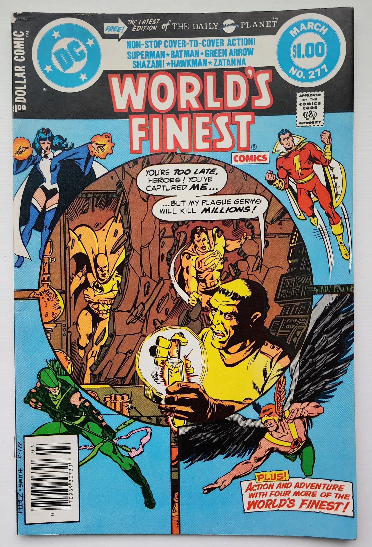 WORLDS FINEST #277 1982 NEWSSTAND Worlds Finest DC Comics