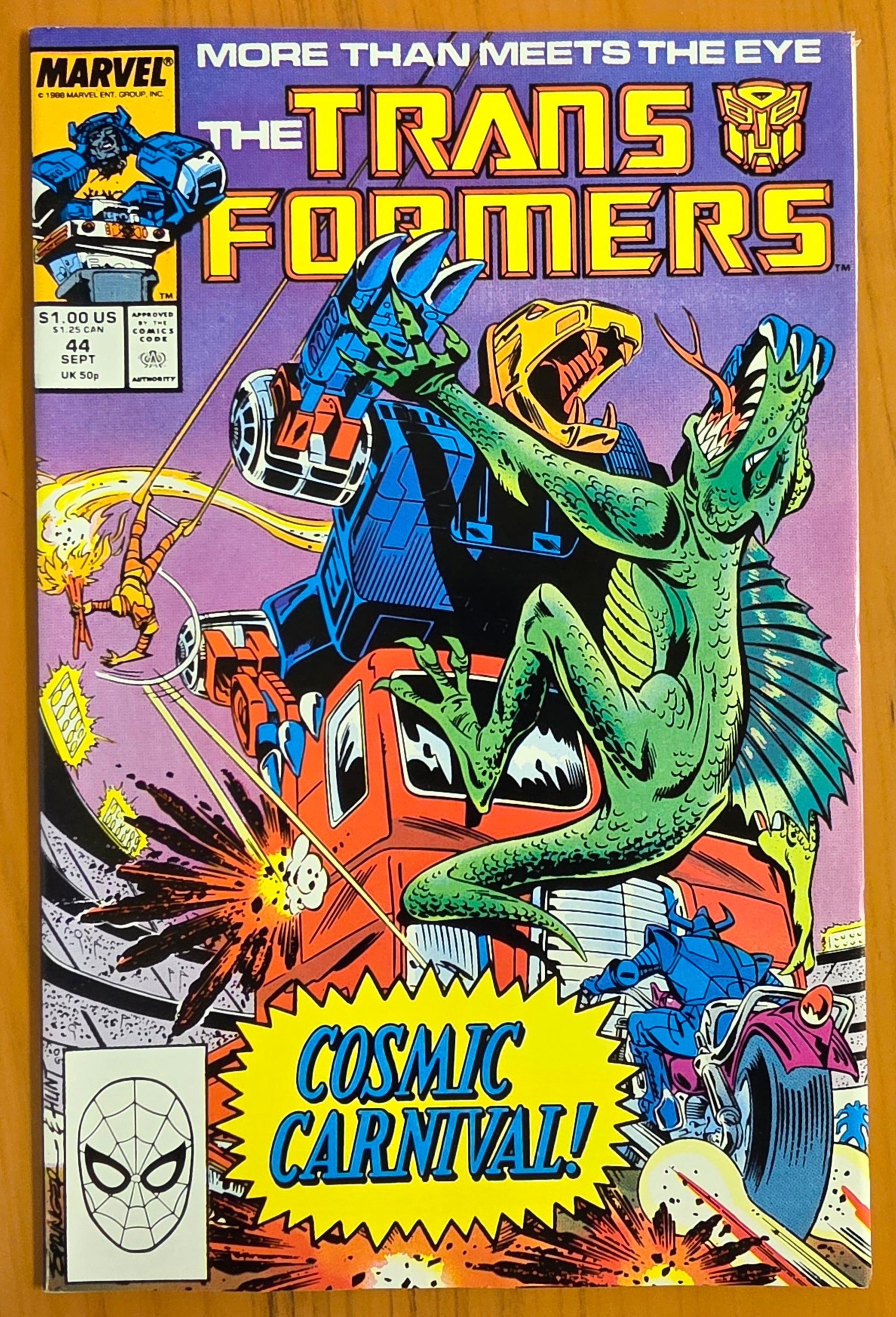 TRANSFORMERS #44 1988 Transformers MARVEL COMICS