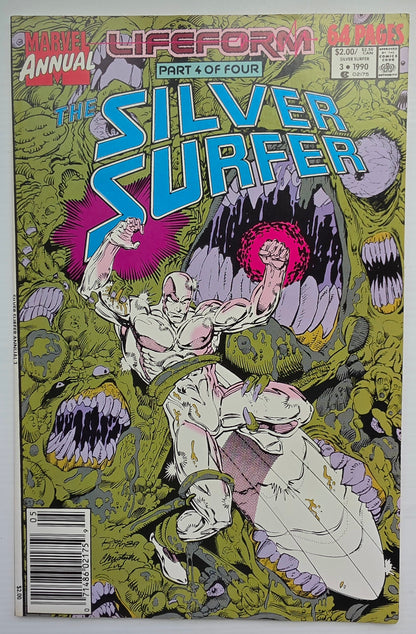 SILVER SURFER ANNUAL #3 1990 NEWSSTAND Silver Surfer MARVEL COMICS