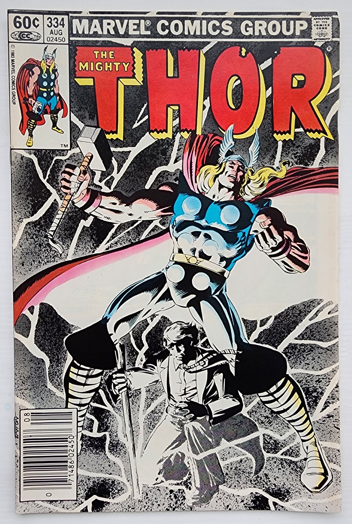 THOR #334 NEWSSTAND 1983 Thor MARVEL COMICS