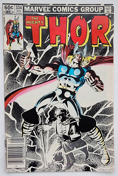 THOR #334 NEWSSTAND 1983 Thor MARVEL COMICS