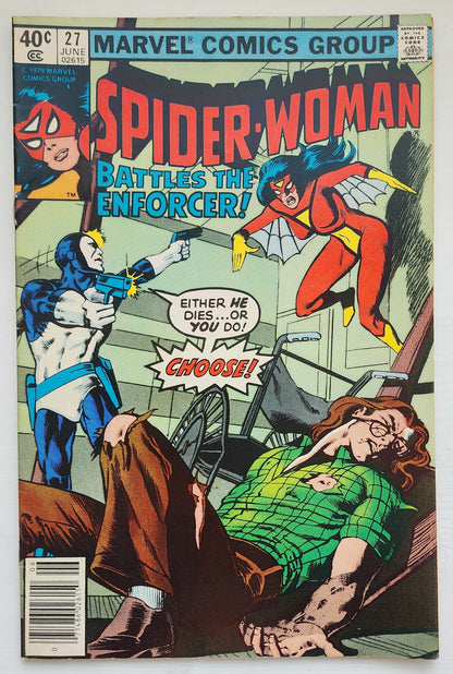 SPIDER-WOMAN #27 NEWSSTAND 1980 Spider-Woman MARVEL COMICS