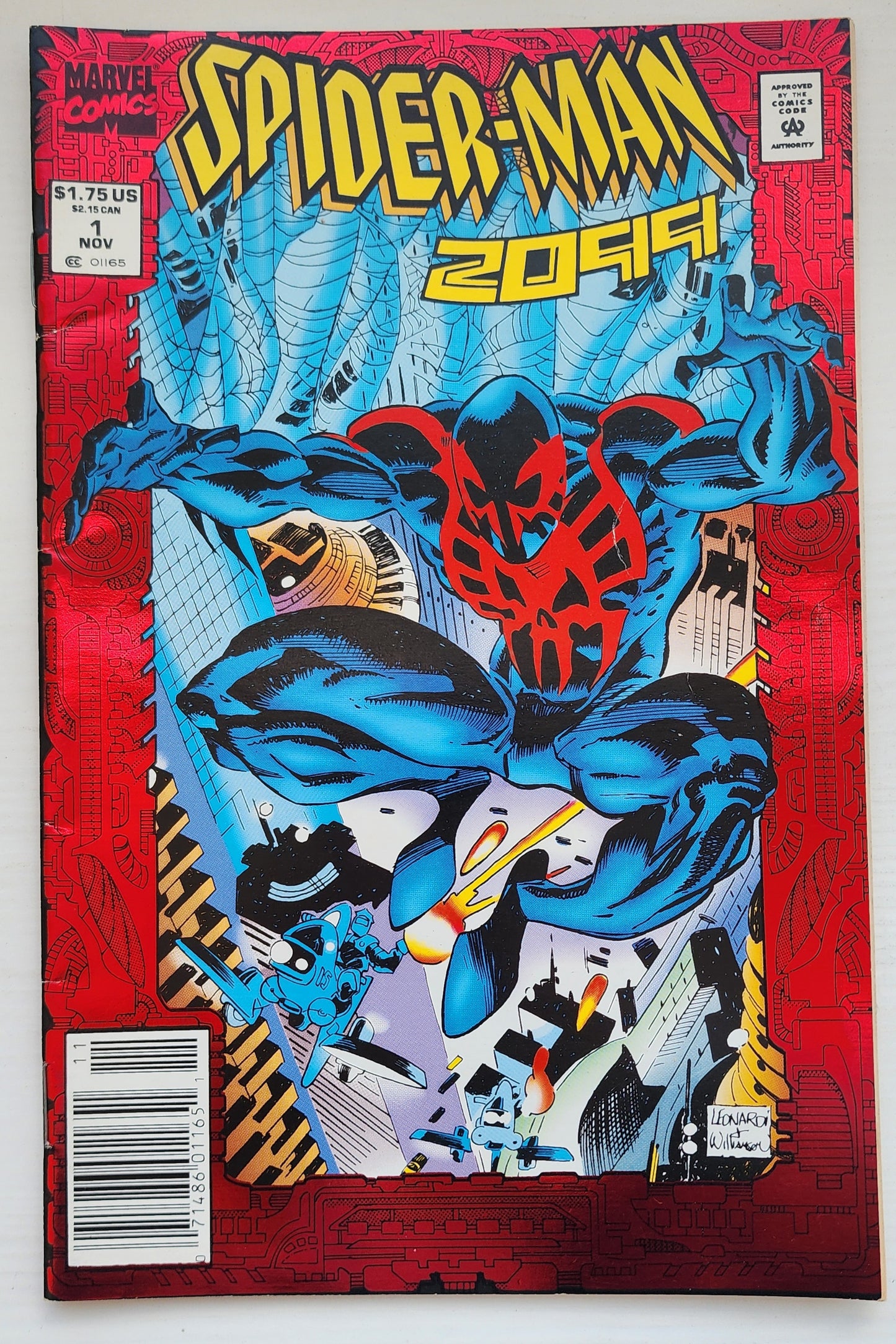 SPIDER-MAN 2099 #1 NEWSSTAND 1992 [I01] Spider-Man 2099 MARVEL COMICS