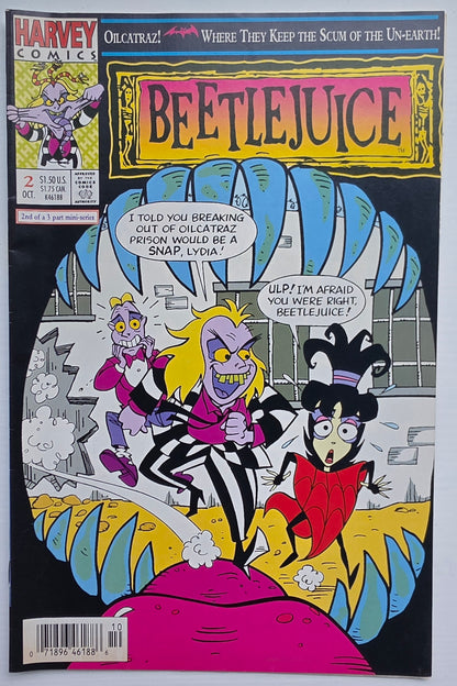 BEETLEJUICE #2 1991 NEWSSTAND Beetle Juice HARVEY COMICS