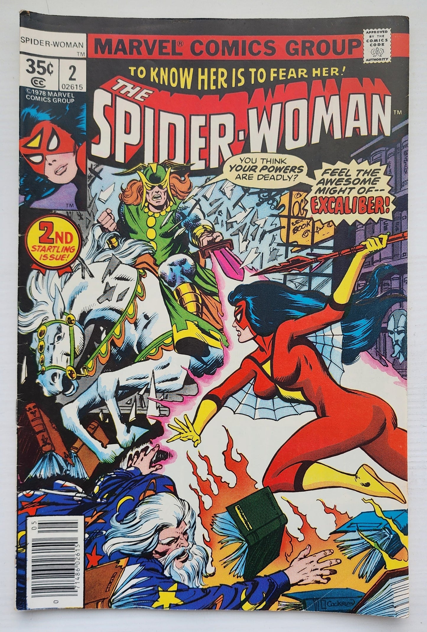 SPIDER-WOMAN #2 NEWSSTAND 1978 Spider-Woman MARVEL COMICS