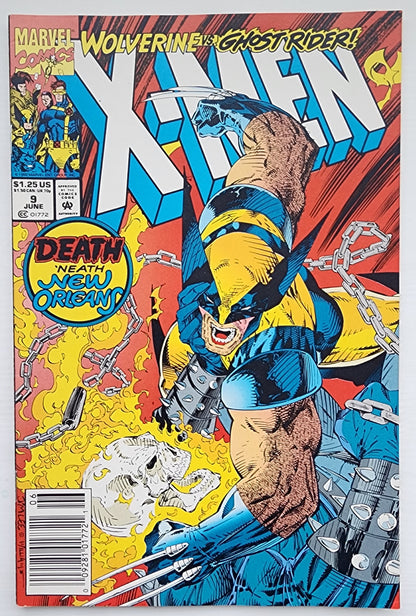 X-MEN #9 JIM LEE 1992 NEWSSTAND X-Men MARVEL COMICS