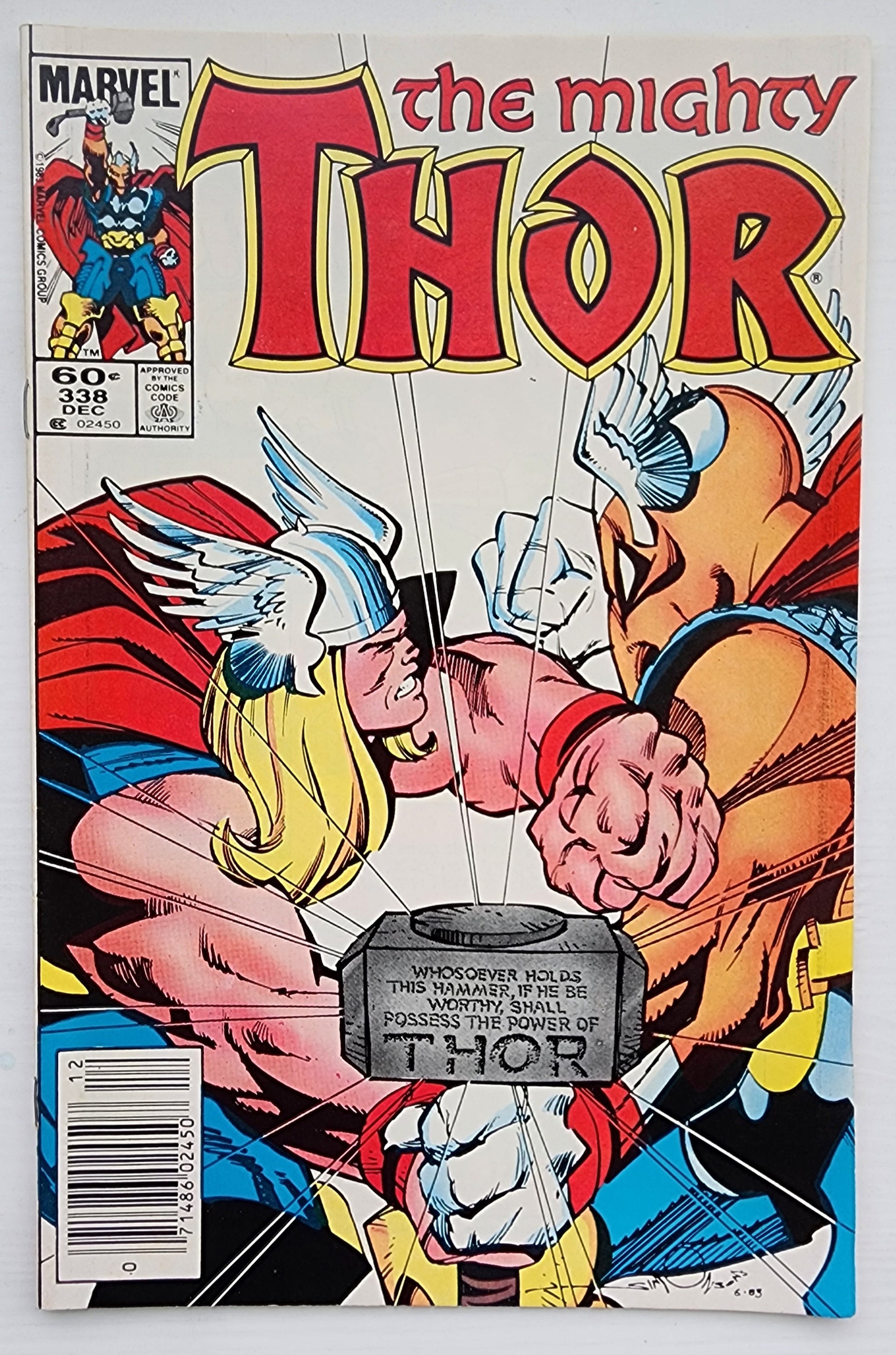 THOR #338 NEWSSTAND 1983 Thor MARVEL COMICS