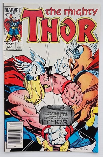 THOR #338 NEWSSTAND 1983 Thor MARVEL COMICS