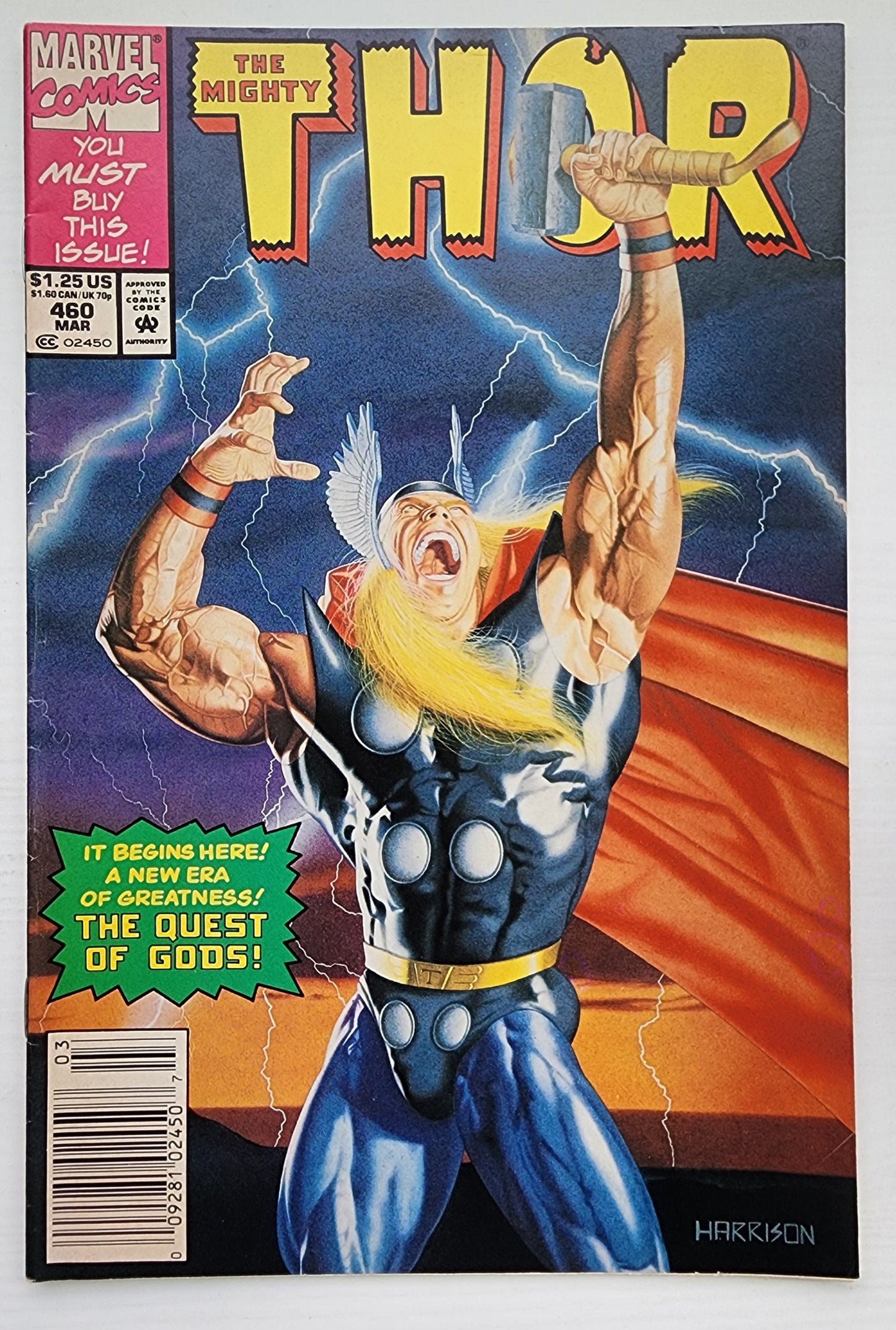 THOR #460 NEWSSTAND 1993 Thor MARVEL COMICS