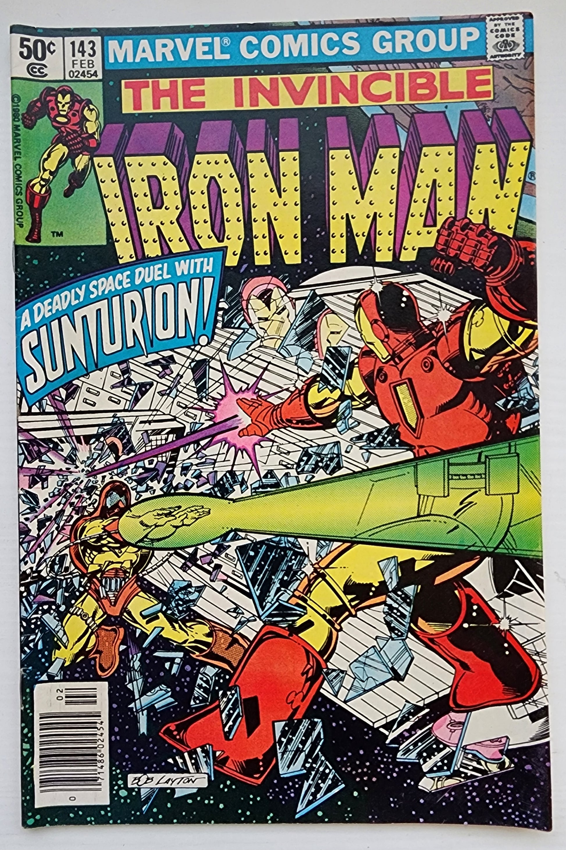 IRON MAN #143 NEWSSTAND 1981 Iron Man MARVEL COMICS
