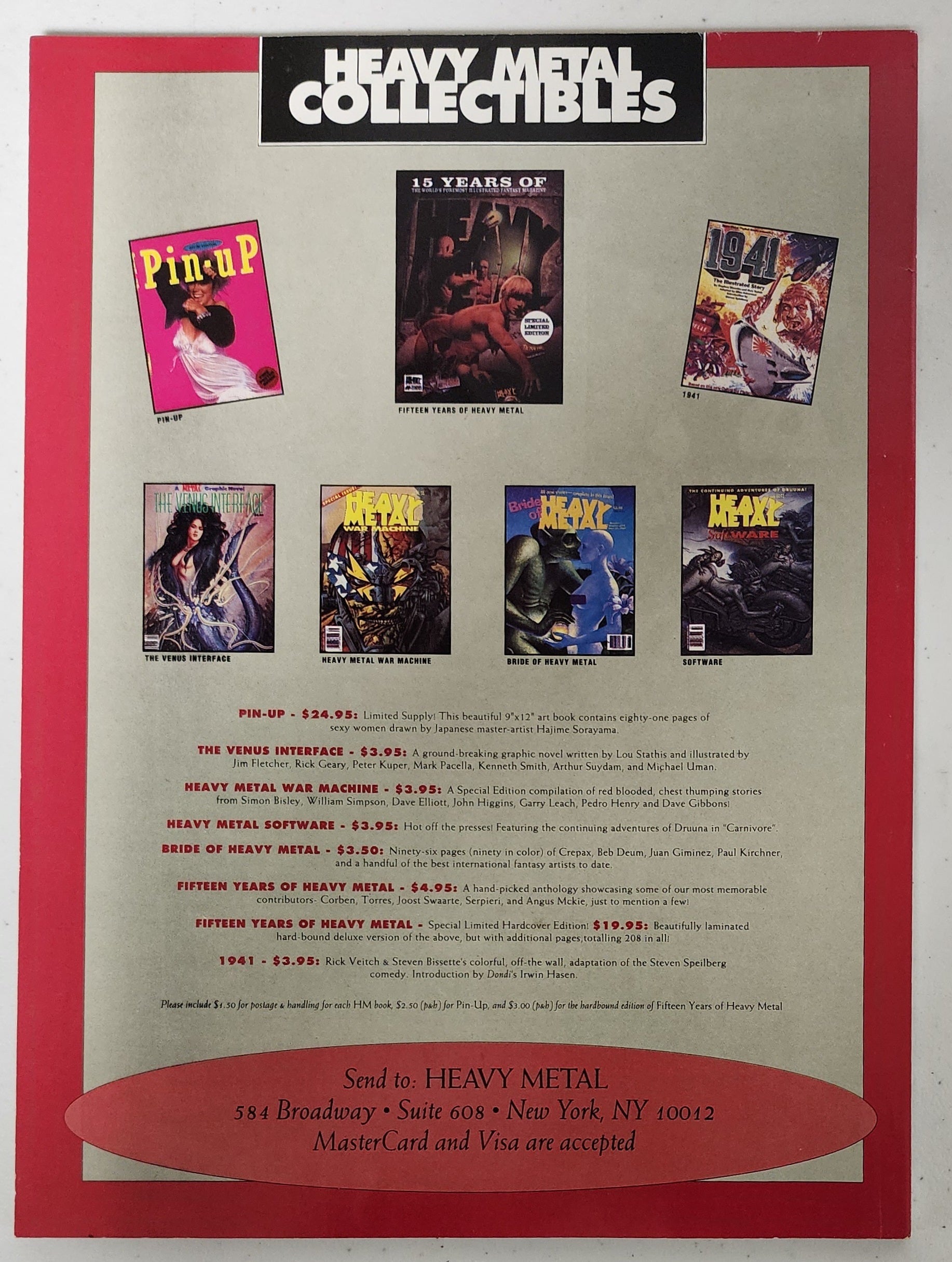 HEAVY METAL VOL 17 #6 MAGAZINE JANUARY 1994 HEAVY METAL MAGAZINE